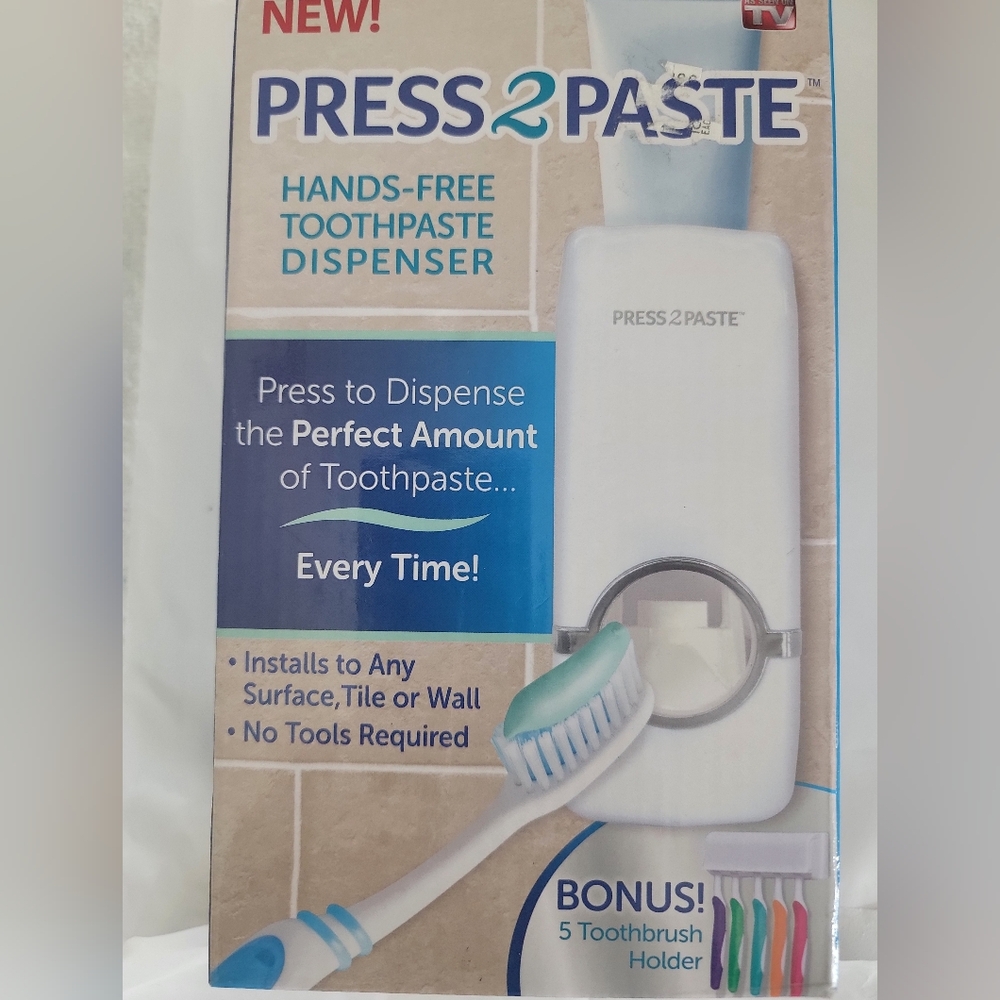 Hands-Free Toothpaste Dispenser - White - Picture 4 of 4